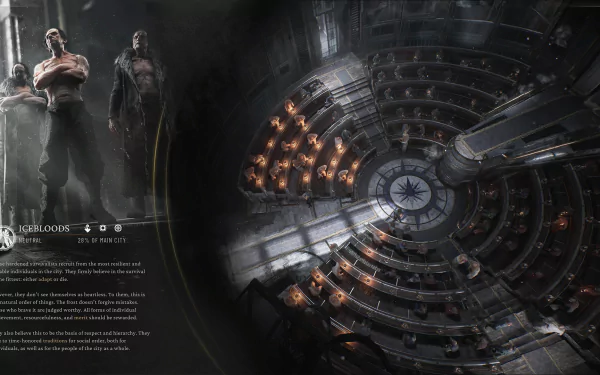 A captivating HD wallpaper for the video game Frostpunk 2, featuring a striking and immersive visual that enhances desktop backgrounds.