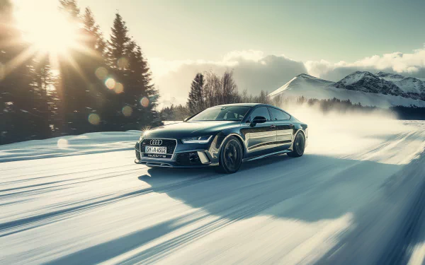 Audi RS7 winter Audi HD Desktop Wallpaper | Background Image