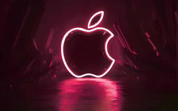  Apple Neon Logo