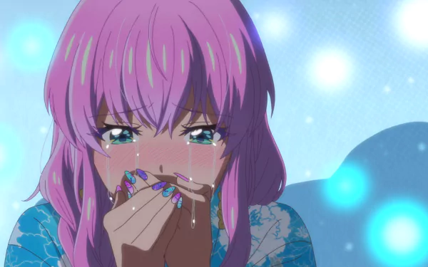 HD wallpaper featuring Akari Watanabe from the anime More Than a Married Couple, But Not Lovers, capturing a blend of romance and comedic tension.