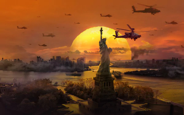 Civil War (2024) HD Desktop Wallpaper | Background Image