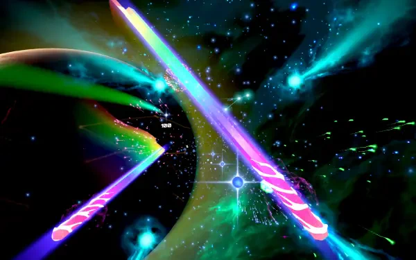 High-definition desktop wallpaper featuring themes from the video game Starwave, designed to enhance your PC background with vibrant visuals.