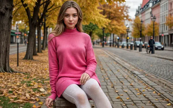 Autumn woman HD Desktop Wallpaper | Background Image