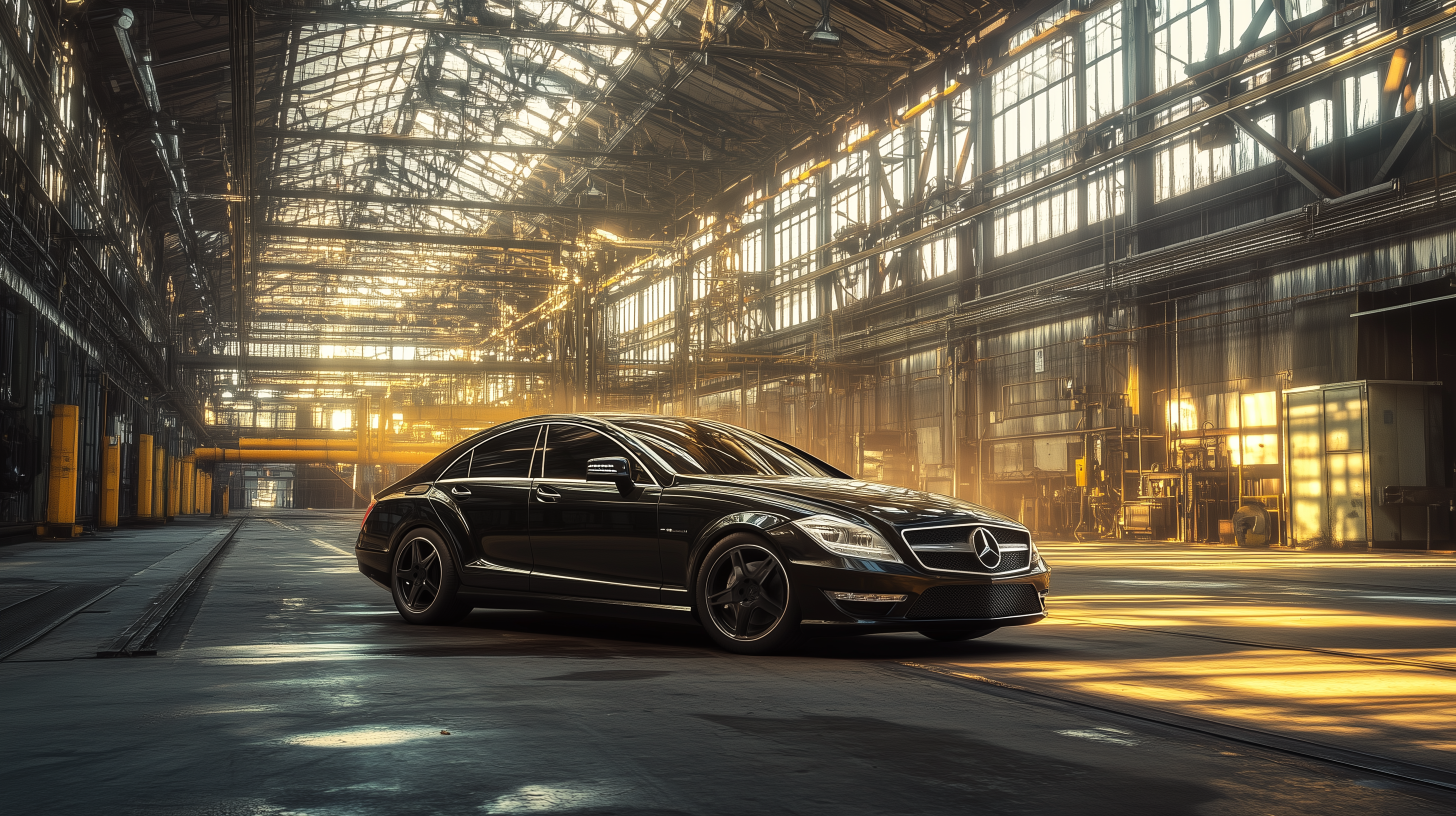 Mercedes-Benz CLS-Class 4K Ultra HD Wallpaper – Sleek Urban Luxury Car, image size:2912x1632