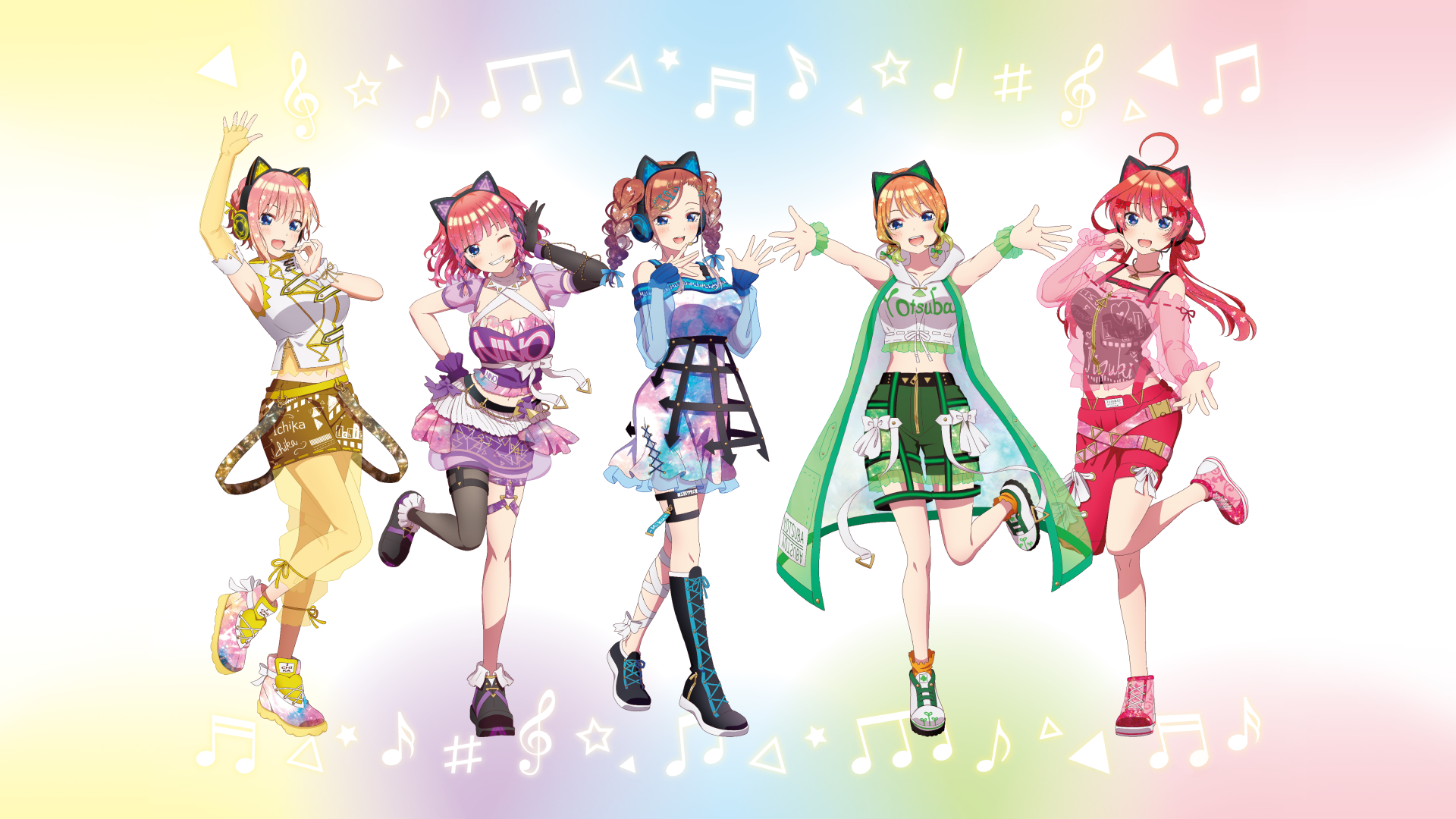 Download Anime The Quintessential Quintuplets Nino Nakano Miku Nakano 4k Ultra HD Wallpaper