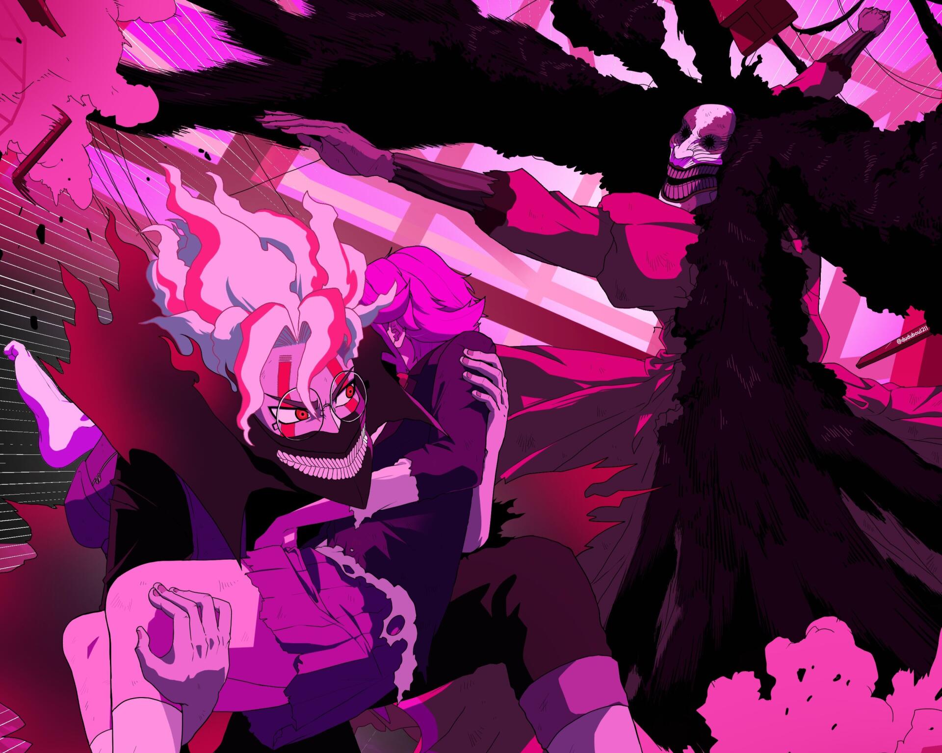 Download Anime Dandadan Ken Takakura Aira Shiratori HD Wallpaper by dudubou1211