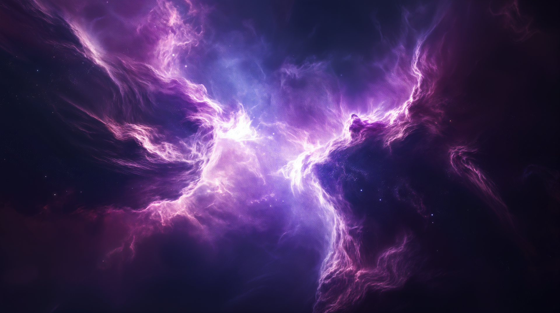 A vibrant cosmic nebula in space, glowing with purple and blue hues, depicted in stunning 4K Ultra HD for a Sci-Fi galaxy desktop wallpaper.