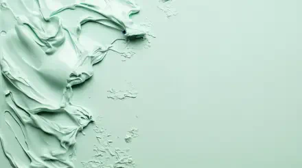 A textured mint green background featuring smooth and rough paint strokes, designed as a 4K Ultra HD PC desktop wallpaper.
