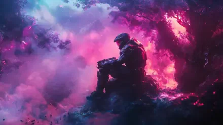Master Chief Halo fan art HD Desktop Wallpaper | Background Image