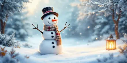 snowman Christmas HD Desktop Wallpaper | Background Image