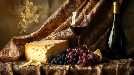 still life cheese wine HD Desktop Wallpaper | Background Image