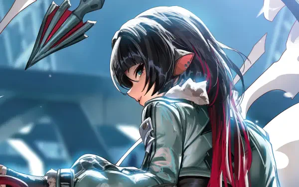 A striking 4K Ultra HD wallpaper featuring Jane Doe from the video game Zenless Zone Zero, showcasing her unique design and captivating presence in a dynamic background.