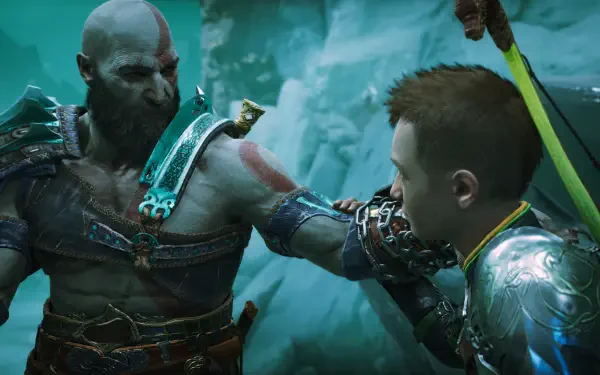 God of War Kratos (God Of War) Atreus (God Of War) HD Desktop Wallpaper | Background Image