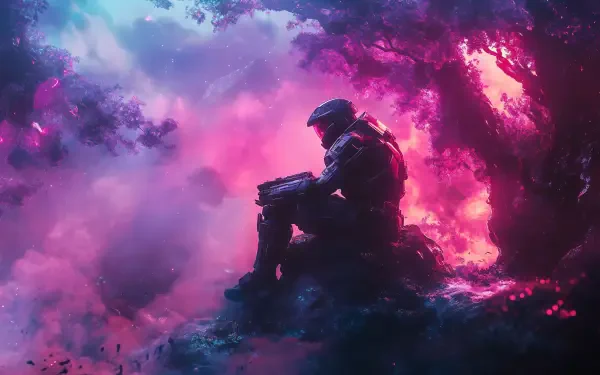 Master Chief Halo fan art HD Desktop Wallpaper | Background Image