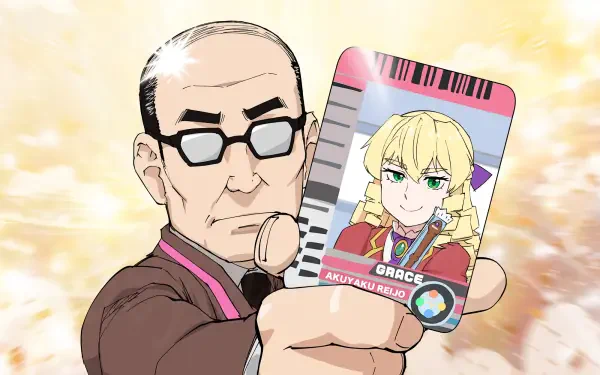 Anime From Bureaucrat to Villainess: Dad's Been Reincarnated! Grace Auvergne HD Desktop Wallpaper | Background Image