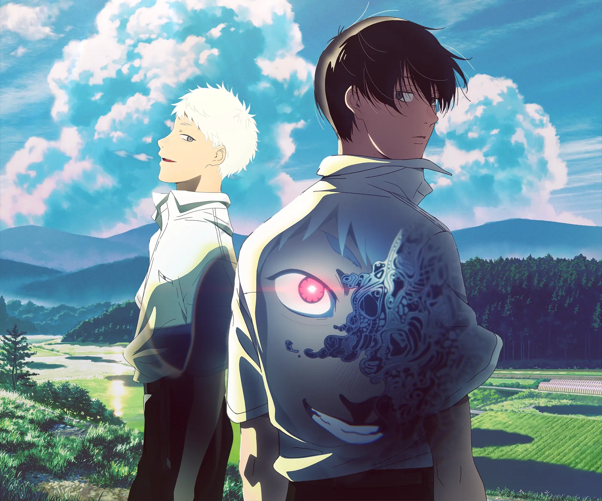 The Summer Hikaru Died – Indou \u0026 Tsujinaka 4K Anime Wallpaper, image size:1920x1598