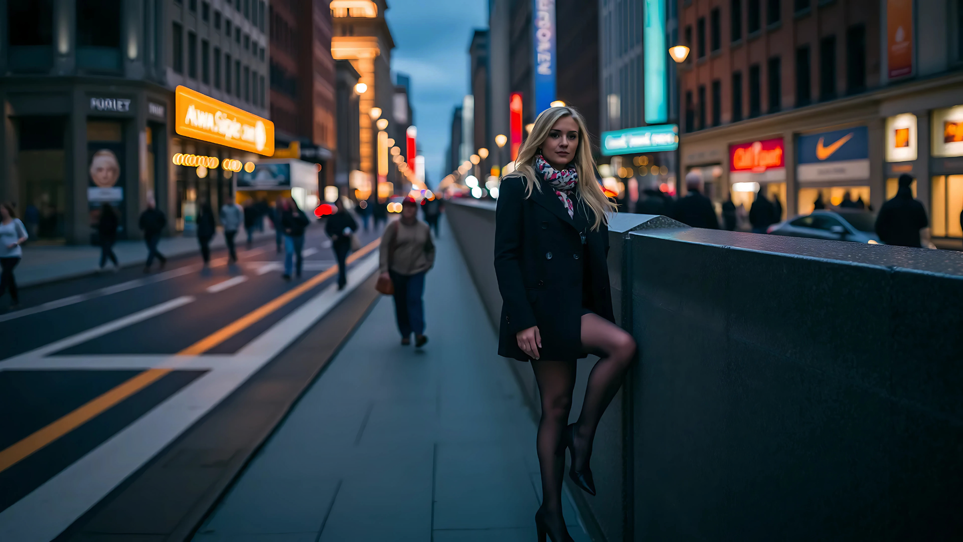 Woman in the city by Graff37