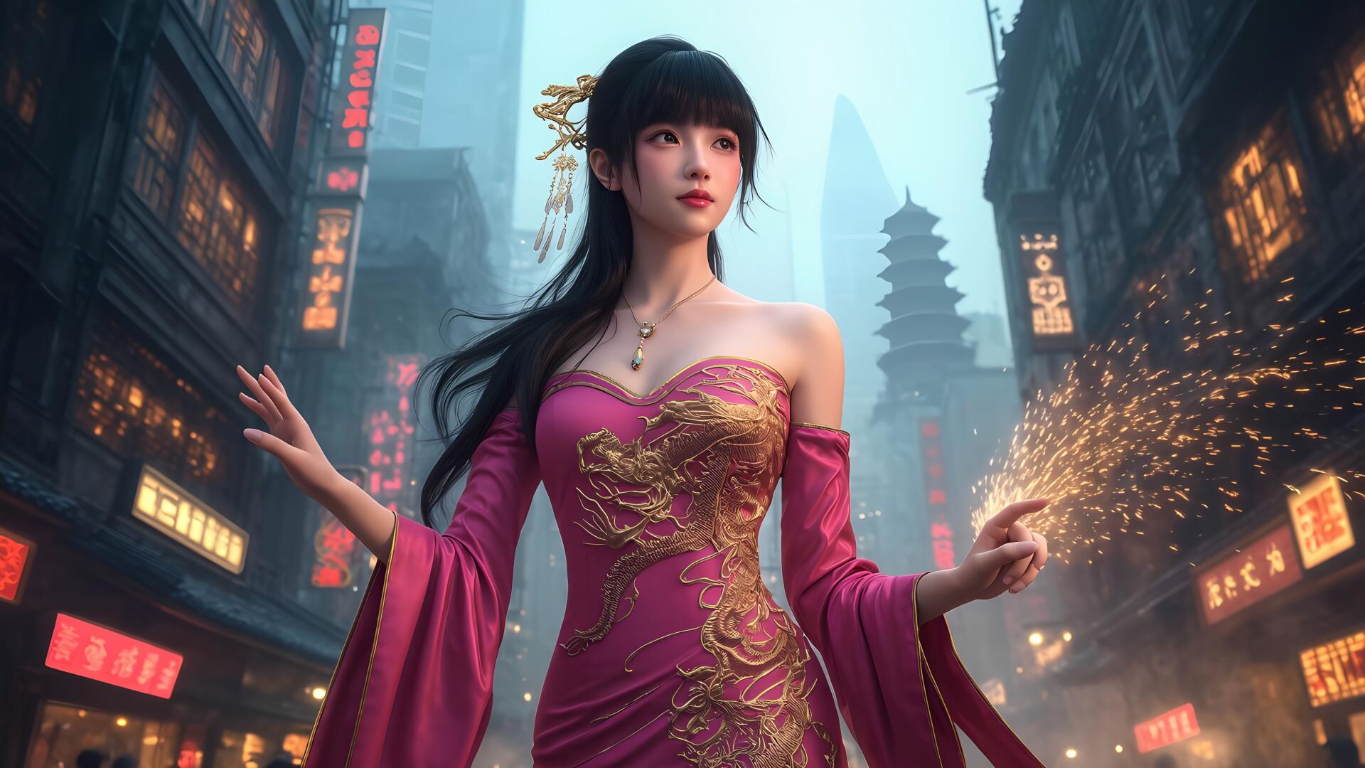 Download AI Art Woman 8k Ultra HD Wallpaper