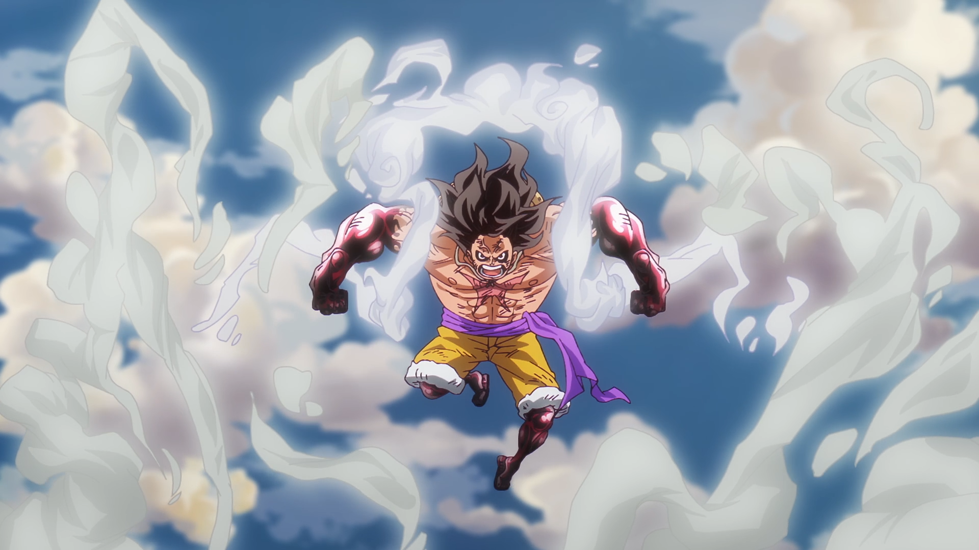 Download Anime One Piece Monkey D. Luffy Gear Fourth HD Wallpaper ...