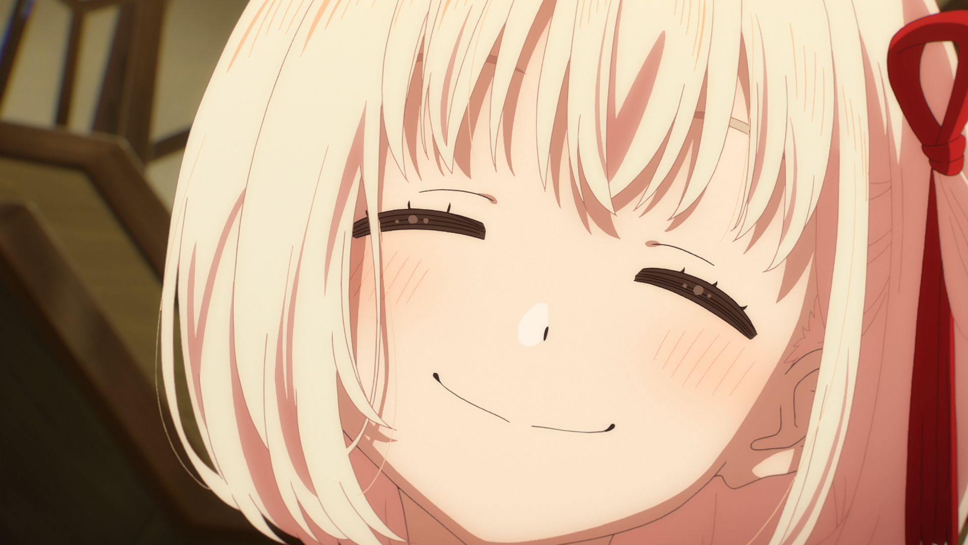 Download Anime Lycoris Recoil Lycoris Recoil -Friends Are Thieves Of Time.- Chisato Nishikigi HD Wallpaper