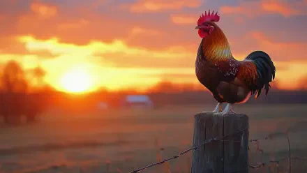 chicken sunset HD Desktop Wallpaper | Background Image