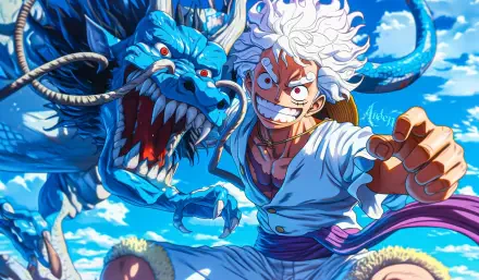 Luffy Vs Kaido HD Desktop Wallpaper | Background Image