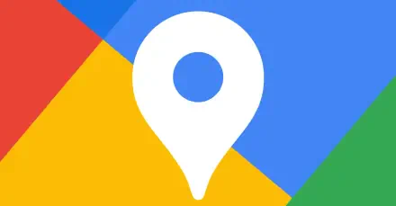A vibrant HD desktop wallpaper featuring the Google Maps logo, showcasing a map pin against a colorful background representing Google’s iconic branding.