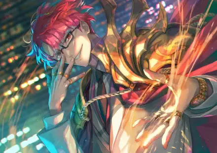 Vibrant 4K Ultra HD anime wallpaper of Choi Jong-In from Solo Leveling, showcasing dynamic colors and intense energy in a detailed digital art style.