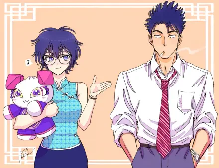 Anime KOWLOON GENERIC ROMANCE Reiko Kujirai Hajime Kudou HD Desktop Wallpaper | Background Image