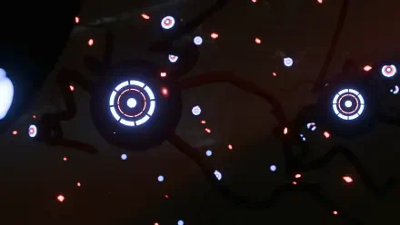 virus space invasion 3D focus HD Desktop Wallpaper | Background Image
