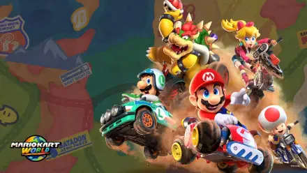 Mario Kart world HD Desktop Wallpaper | Background Image