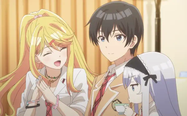 Anime I'm Getting Married to a Girl I Hate in My Class Shisei Houjou Saito Houjou Himari Ishikura HD Desktop Wallpaper | Background Image