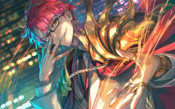 Vibrant 4K Ultra HD anime wallpaper of Choi Jong-In from Solo Leveling, showcasing dynamic colors and intense energy in a detailed digital art style.