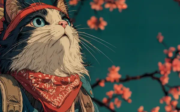 cat anime cat HD Desktop Wallpaper | Background Image