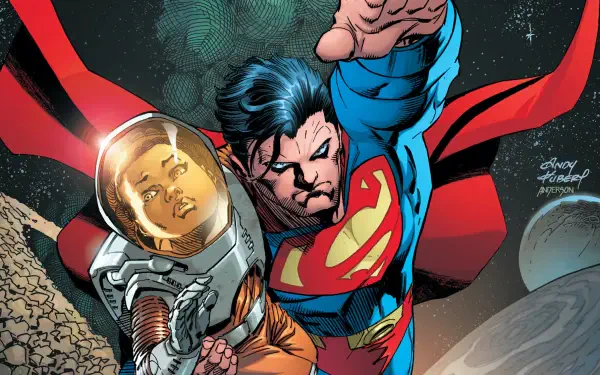 Superman: Up in the Sky HD Desktop Wallpaper | Background Image