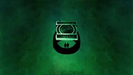 Lanterns (2026) 8K Ultra HD PC desktop wallpaper: minimal green textured background with a glowing ornate lantern casting a circular shadow with two silhouetted figures.