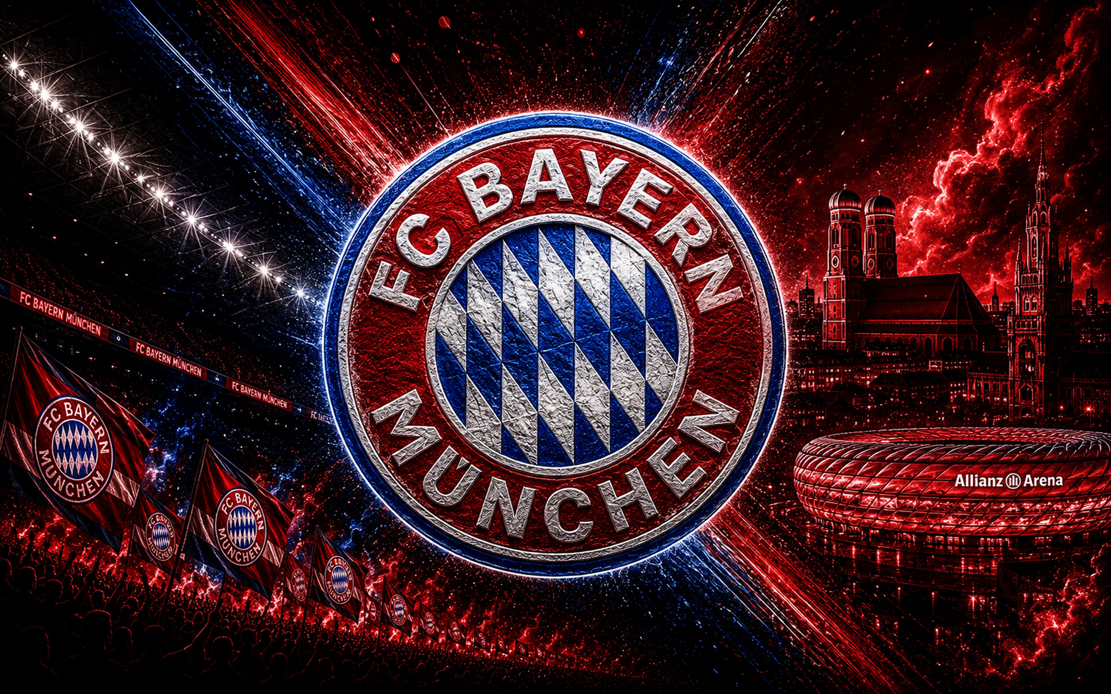 FC Bayern Munich 4K Soccer Crest Wallpaper | 3840x2400 | Wallpaper