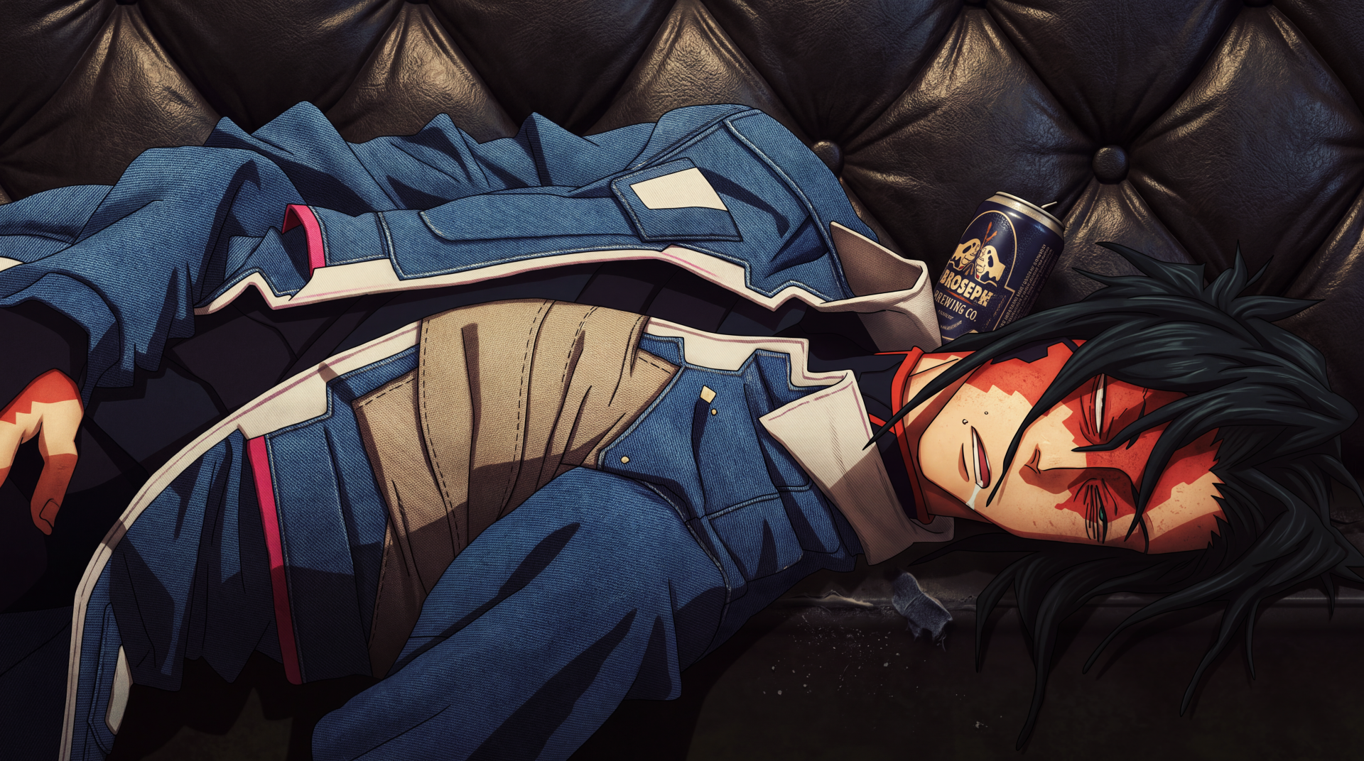 Cyberpunk Edgerunners 2 D drunk on Couch Ultra HD 5k Wallpaper by ...