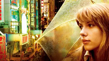 Contemplative woman under a translucent umbrella amid neon Tokyo streets — Lost In Translation 4K Ultra HD PC desktop wallpaper and background.