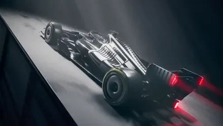 Cadillac MAC-26 Formula 1 concept race car from the Cadillac Formula 1 Team, featured in a 2K Quad HD desktop wallpaper.