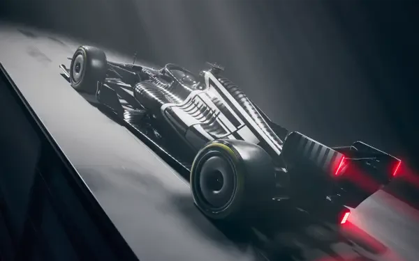 Cadillac MAC-26 Formula 1 concept race car from the Cadillac Formula 1 Team, featured in a 2K Quad HD desktop wallpaper.