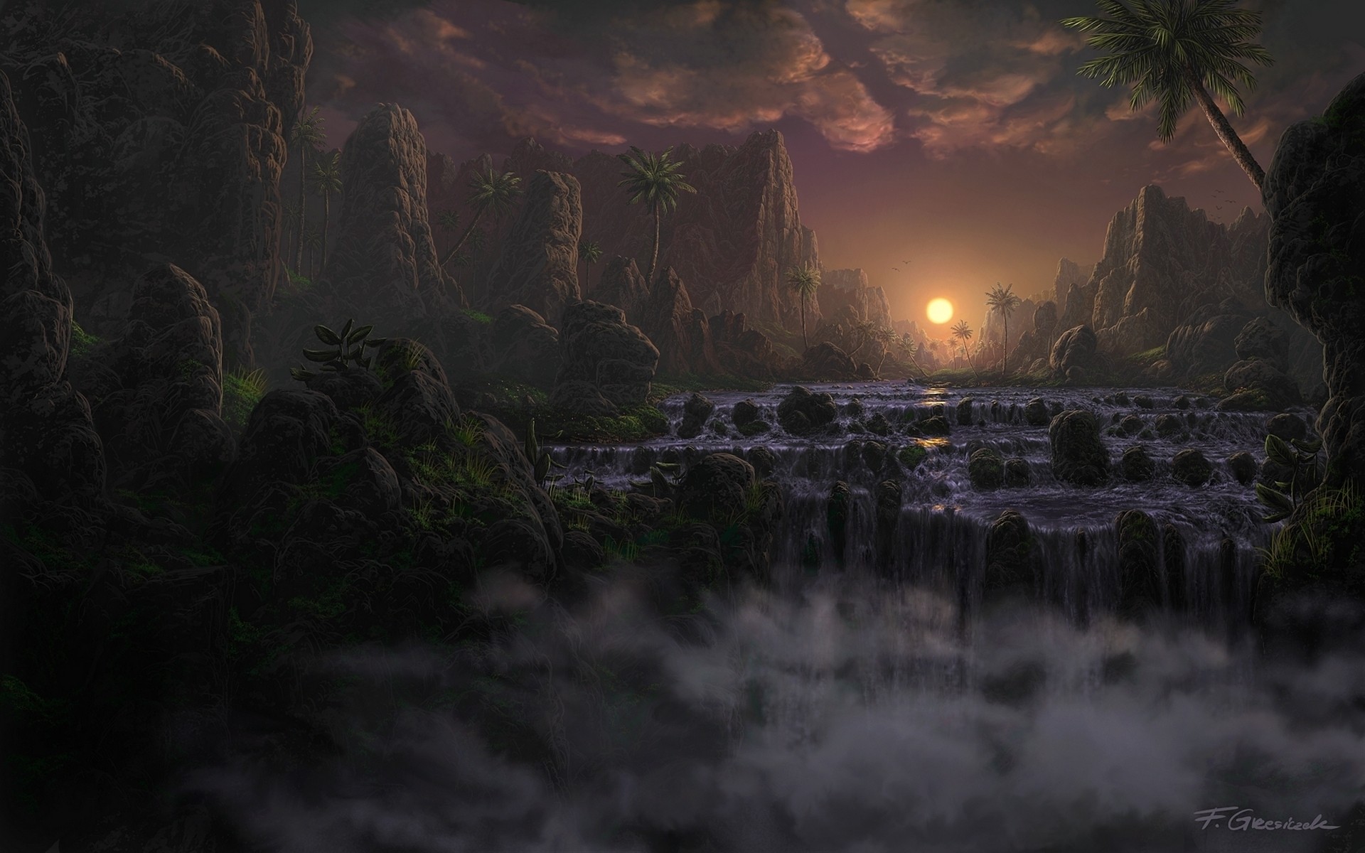 Fantasy Landscape HD Wallpaper | Background Image | 1920x1200
