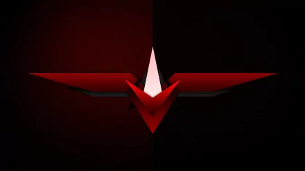 Abstract geometric pattern in shades of red set against a dark background, crafted as an HD PC desktop wallpaper and background.