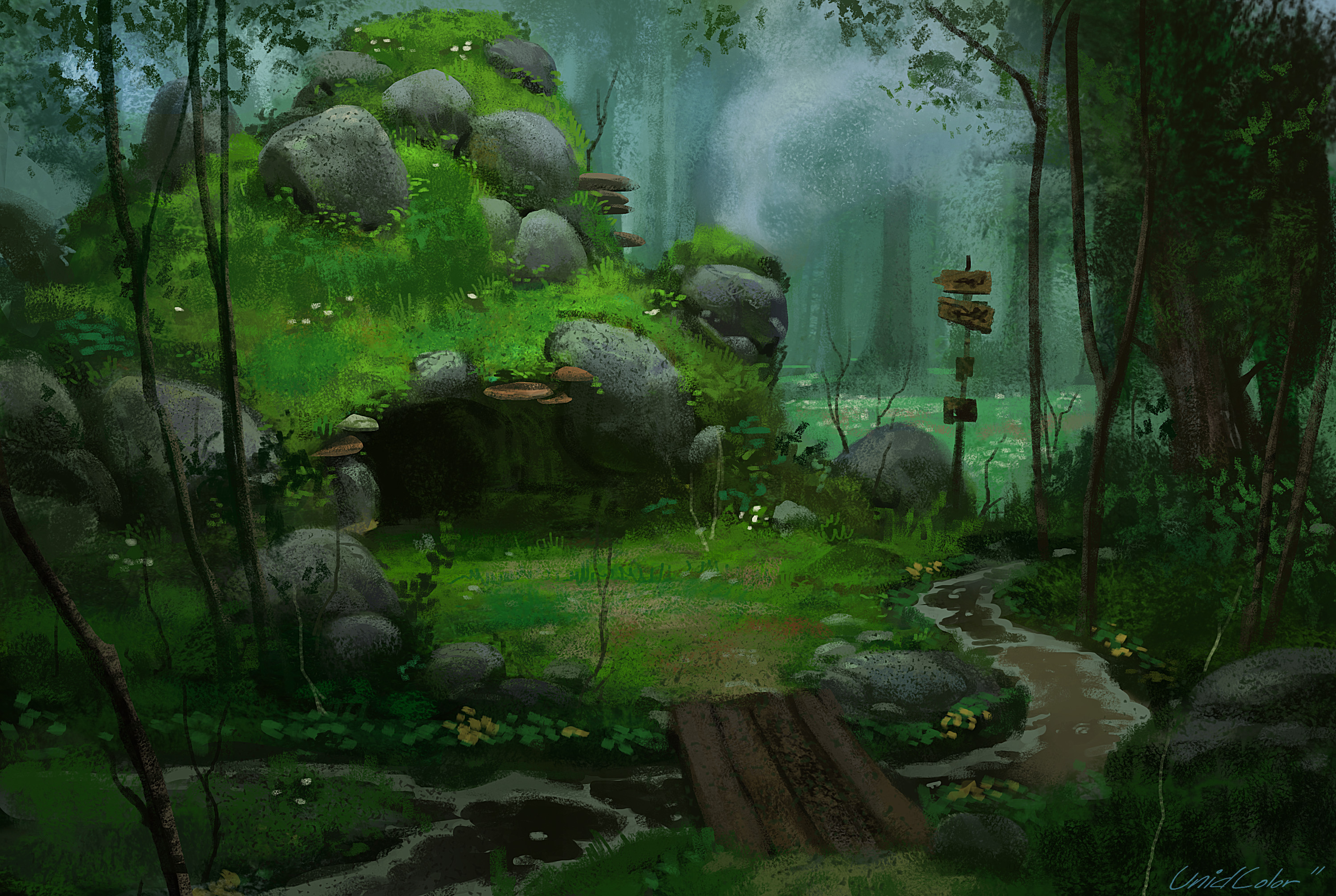 Fantasy Forest HD Wallpaper | Background Image