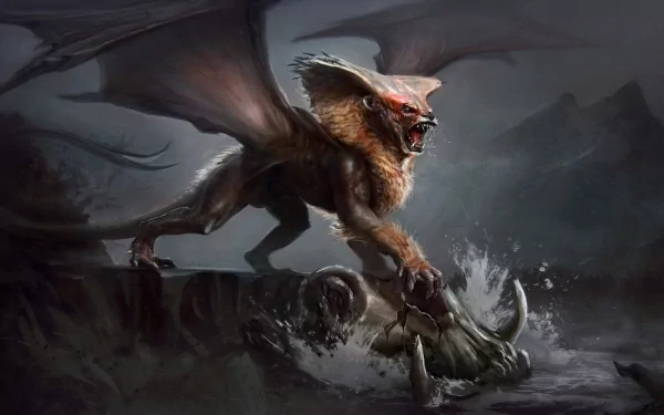 chimera manticore creature fantasy griffin HD Desktop Wallpaper | Background Image