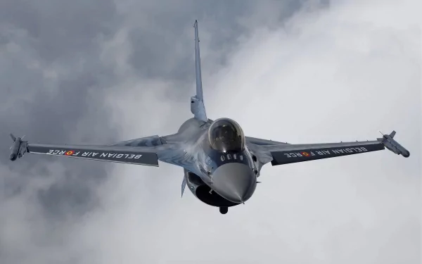 airplane military General Dynamics F-16 Fighting Falcon HD Desktop Wallpaper | Background Image