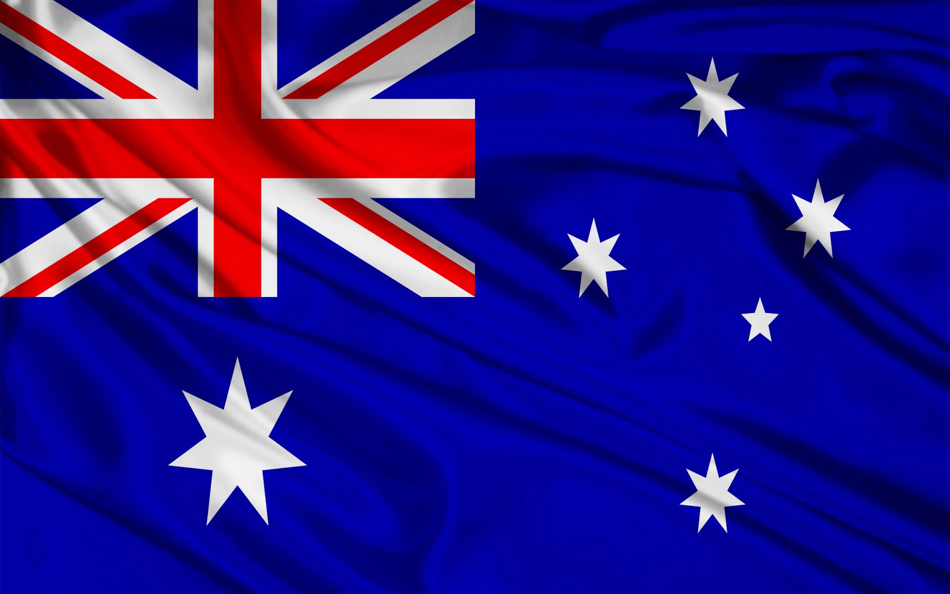 Vibrant Australian Flag HD Wallpaper