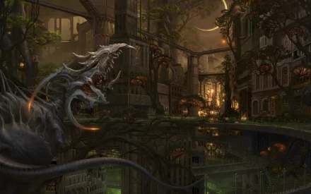 fantasy city fantasy city HD Desktop Wallpaper | Background Image