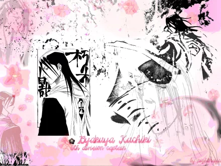 Byakuya Kuchiki Anime Bleach HD Desktop Wallpaper | Background Image