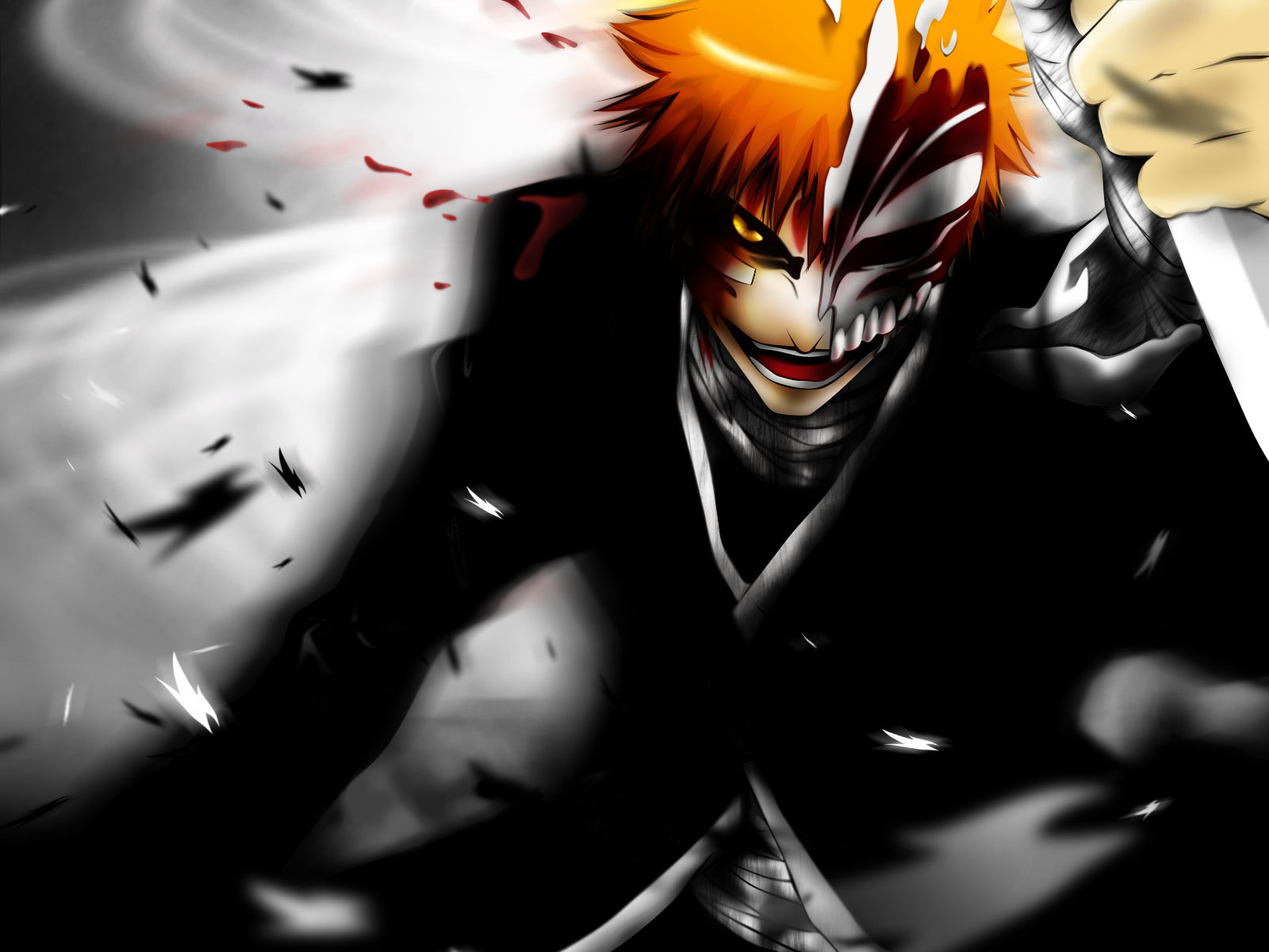 bleach full hollow wallpaper